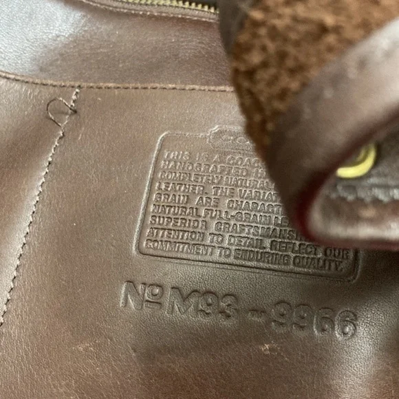 Coach vintage brown leather legacy bag 9966